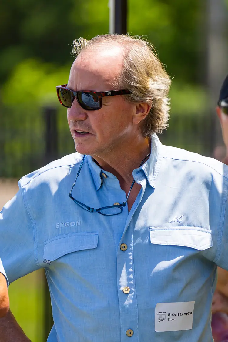 Robert Lampton outside on a sunny day